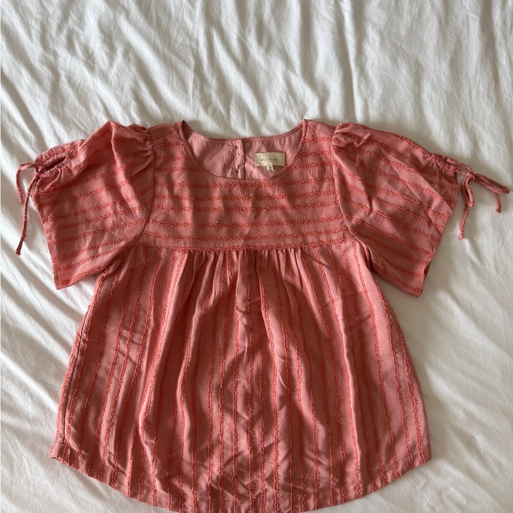 Boho Pink Bubble Top